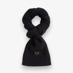 Cachecol Fred Perry Cotton Ribbed Scarf